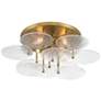 3_Minka-Lavery Artze 25" 4-Light Soft Brass Flush Mount Ceiling Light more views