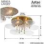 5_Minka-Lavery Artze 25" 4-Light Soft Brass Flush Mount Ceiling Light more views