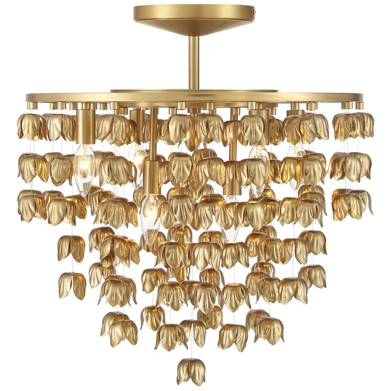 Image 3 Minka Lavery Ashgrove 6-Light 21-in Legacy Brass Indoor Semi-Flush more views