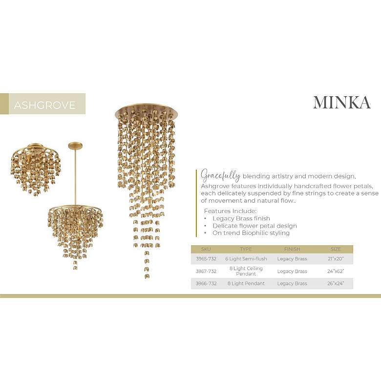 Image 5 Minka-Lavery Ashgrove 8-Light 24-in Legacy Brass Indoor Pendant more views