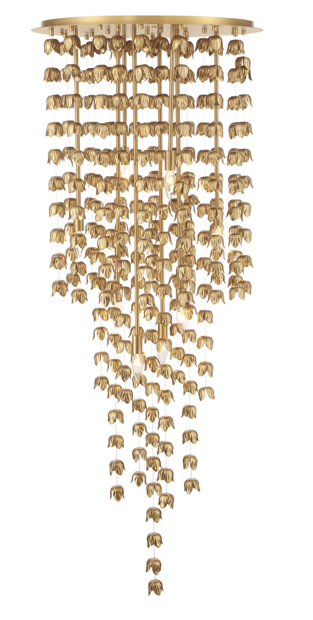 Image 3 Minka-Lavery Ashgrove 8-Light 24-in Legacy Brass Pendant with Brass Shade more views