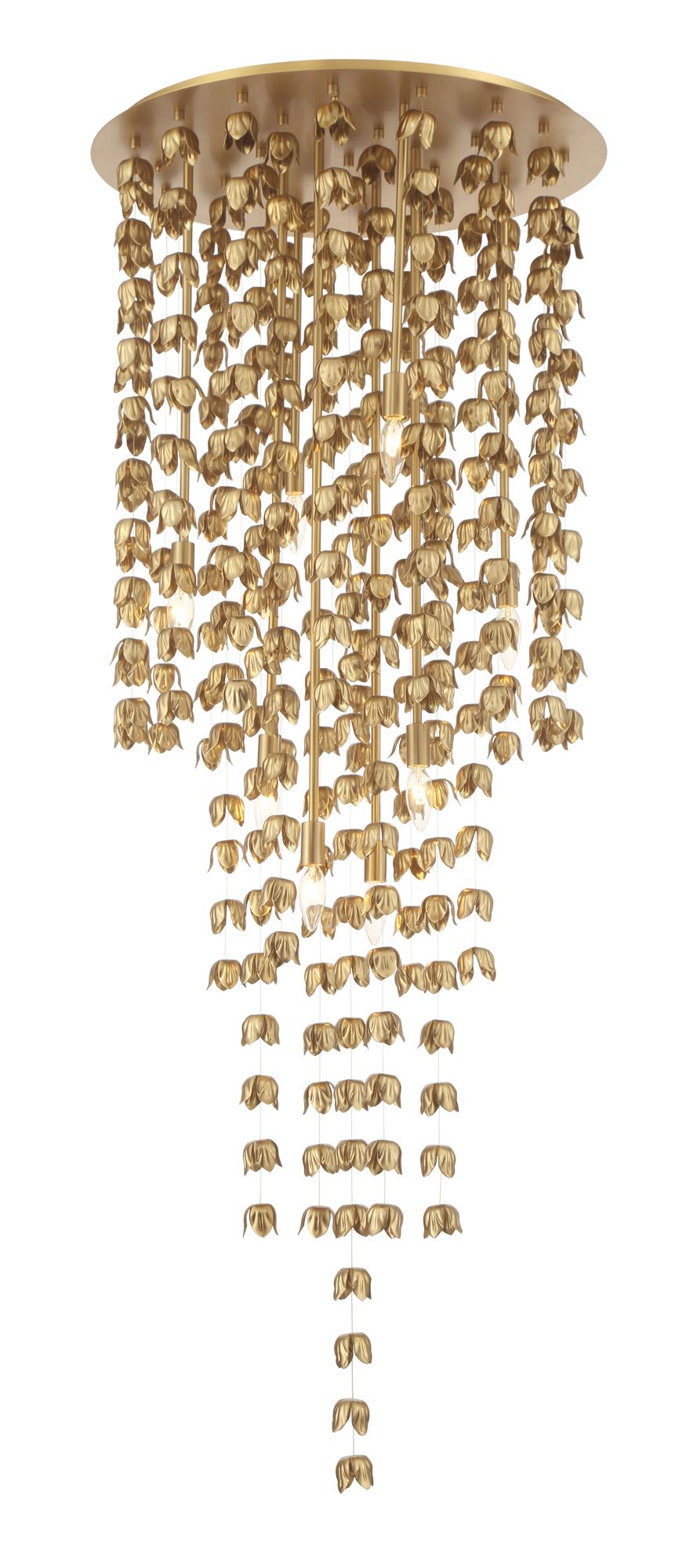 Image 6 Minka-Lavery Ashgrove 8-Light 24-in Legacy Brass Pendant with Brass Shade more views