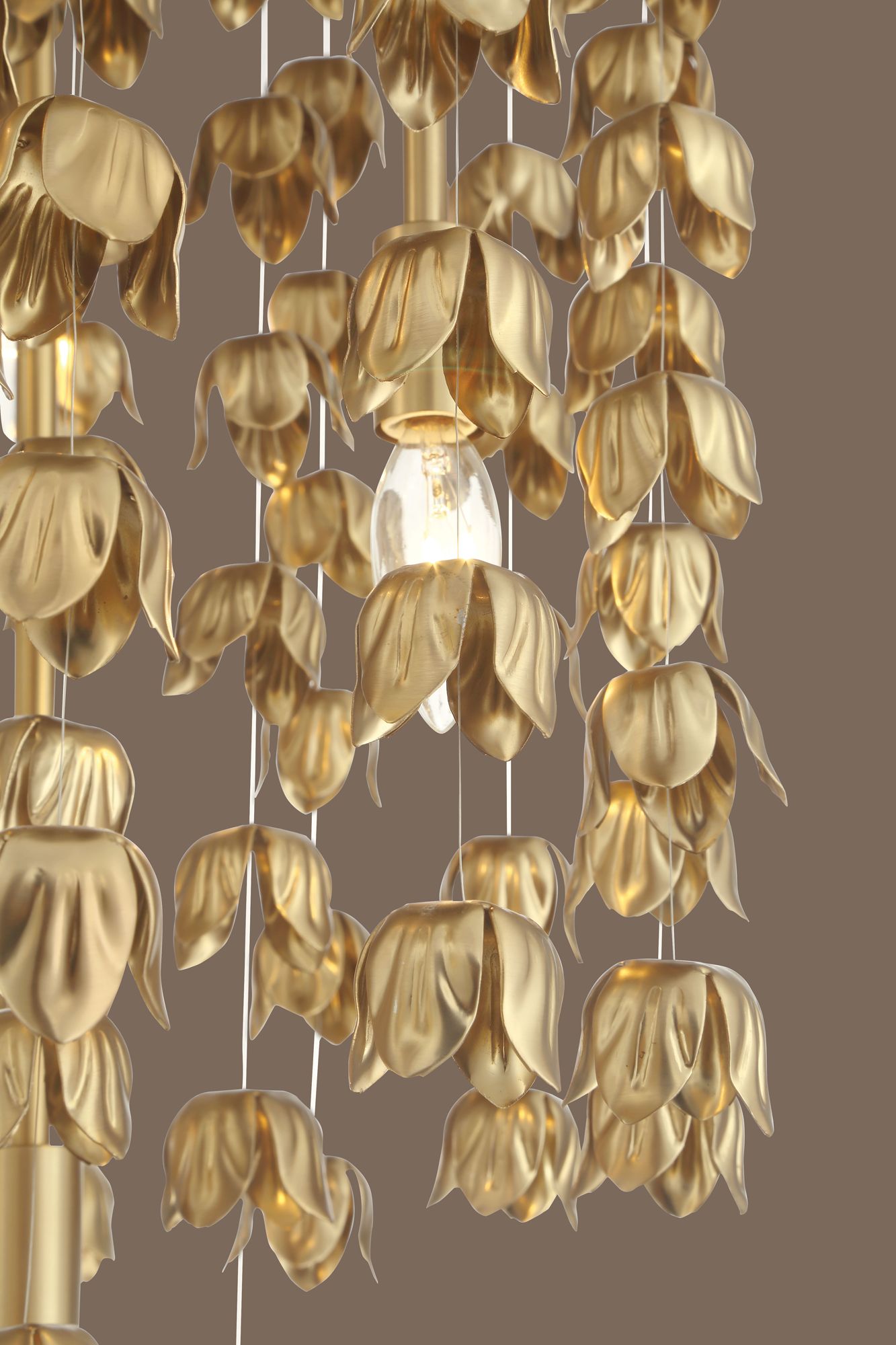 Image 7 Minka-Lavery Ashgrove 8-Light 24-in Legacy Brass Pendant with Brass Shade more views