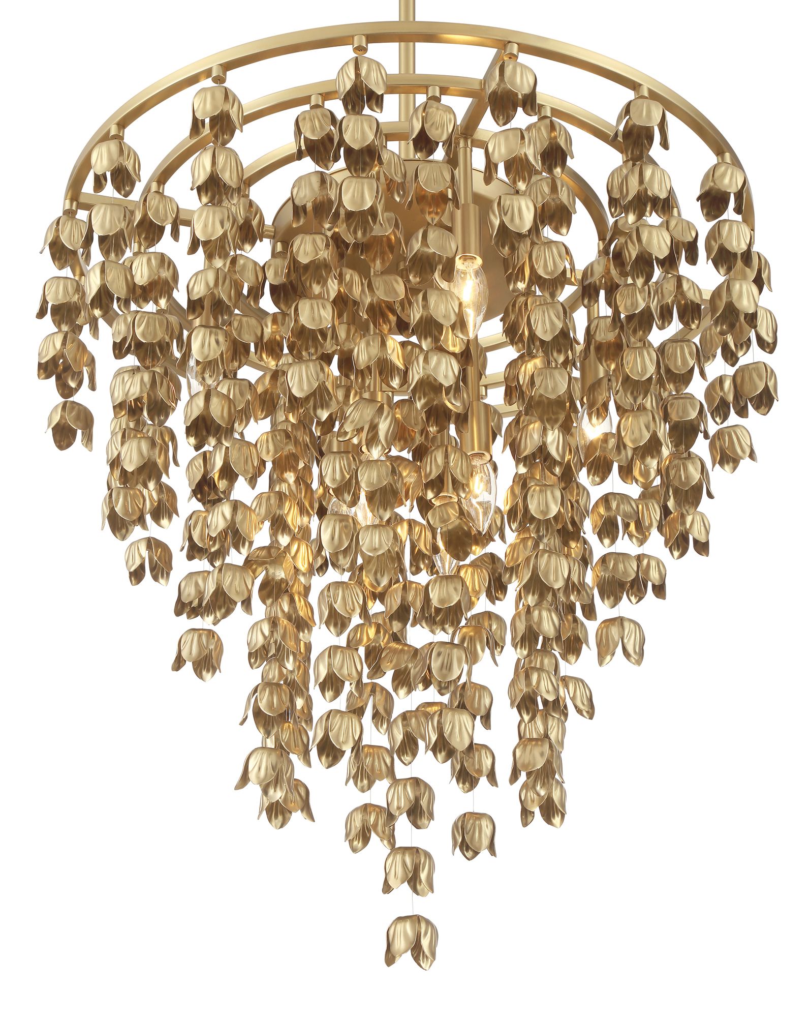 Image 5 Minka-Lavery Ashgrove 8-Light 26-in Legacy Brass Pendant with Brass Shade more views