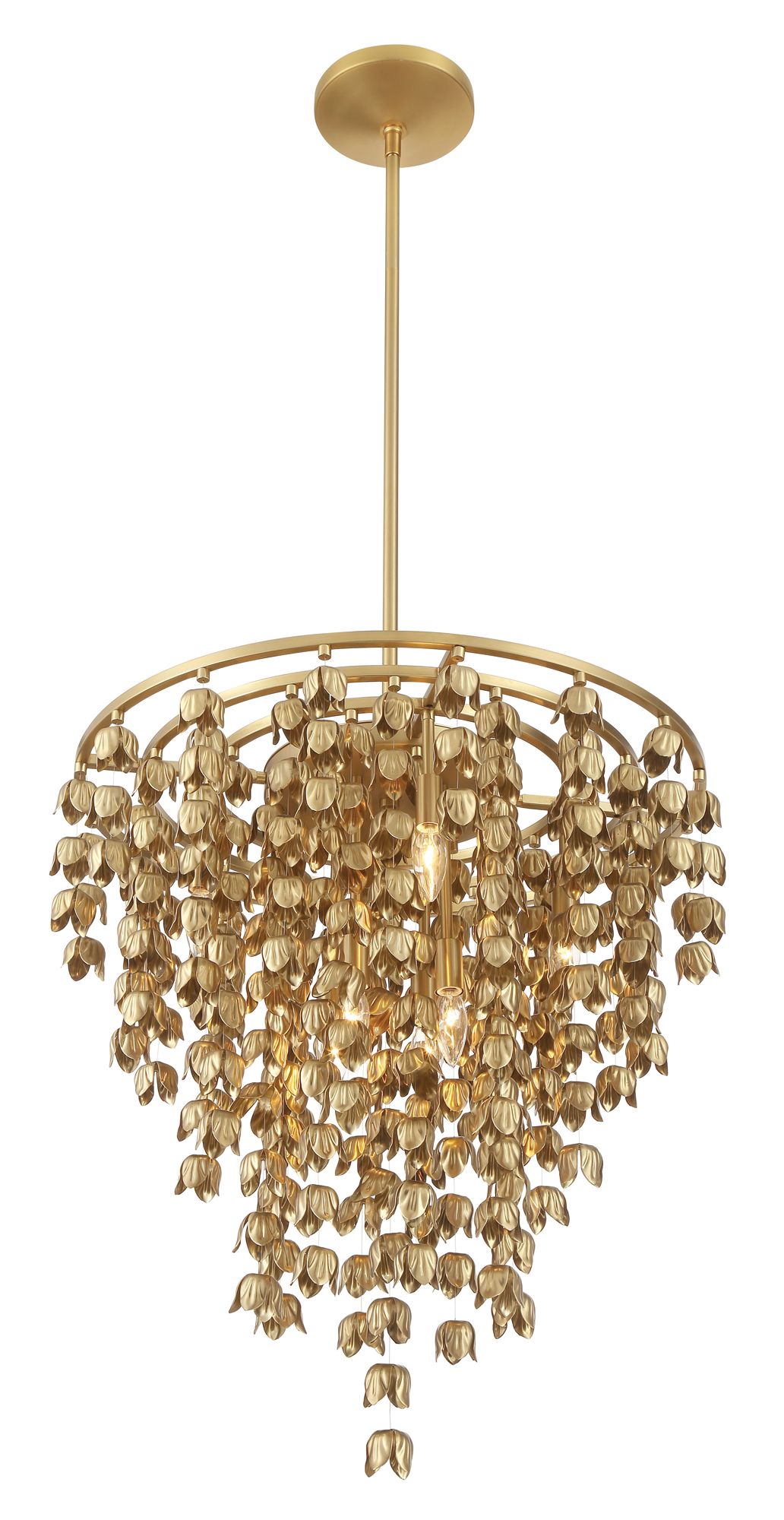Image 7 Minka-Lavery Ashgrove 8-Light 26-in Legacy Brass Pendant with Brass Shade more views