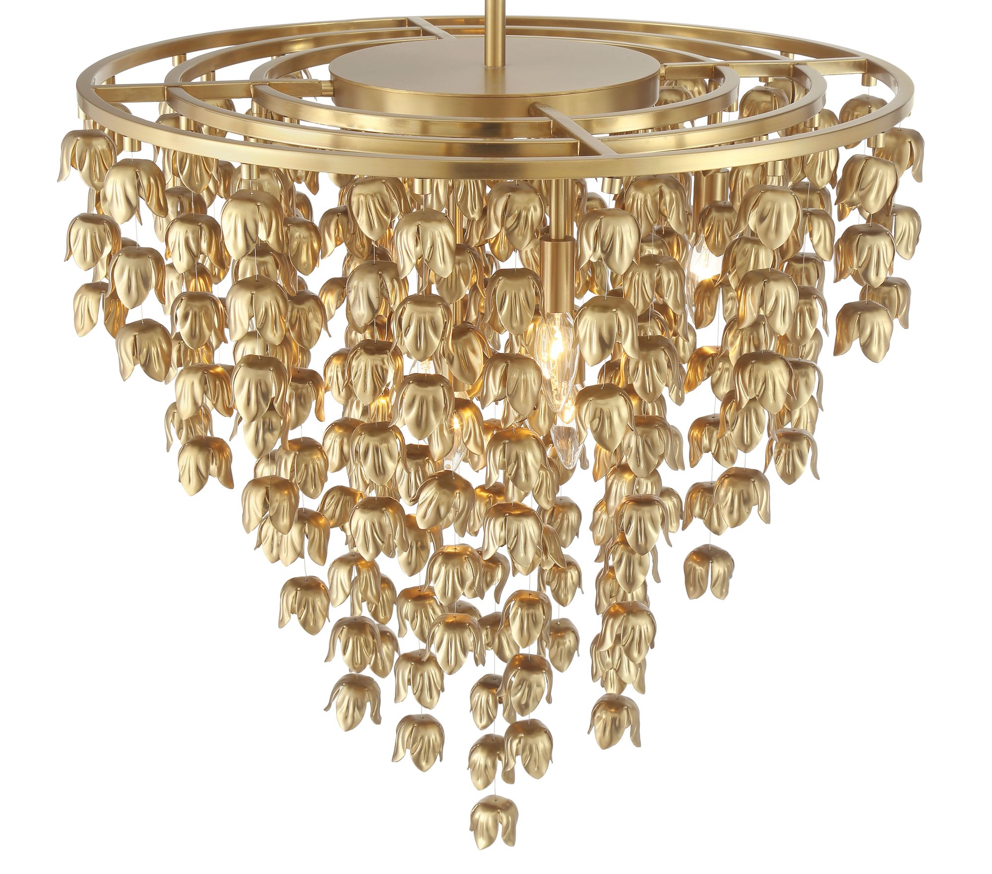 Minka-Lavery Ashgrove 8-Light 26-in Legacy Brass Pendant with Brass Shade