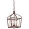 Minka Lavery Astrapia 13" Wide Rubbed Sienna 4-Light Foyer Pendant