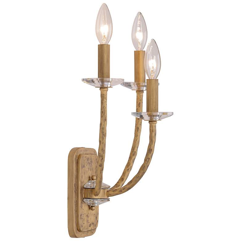 Image 2 Minka-Lavery Atella 3-Light Ashen Gold Wall Sconce more views