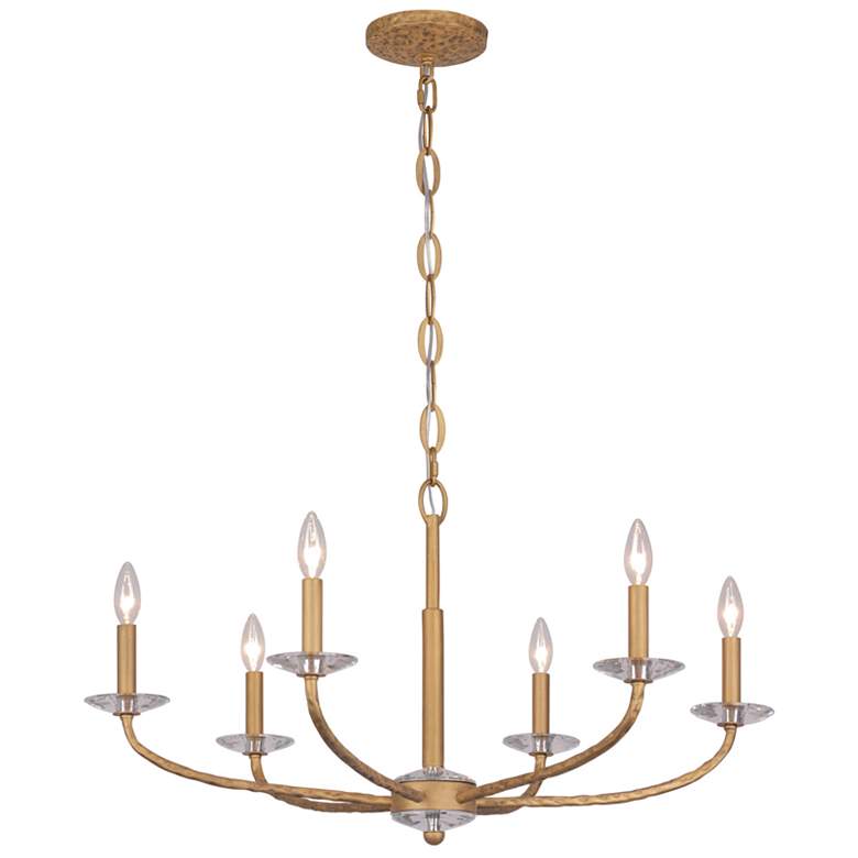 Image 2 Minka-Lavery Atella 32" Wide 6-Light Traditional Ashen Gold Chandelier