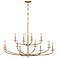 Minka-Lavery Atella 48" Traditional 12-Light Ashen Gold Chandelier