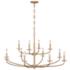 Minka-Lavery Atella 48" Traditional 12-Light Ashen Gold Chandelier