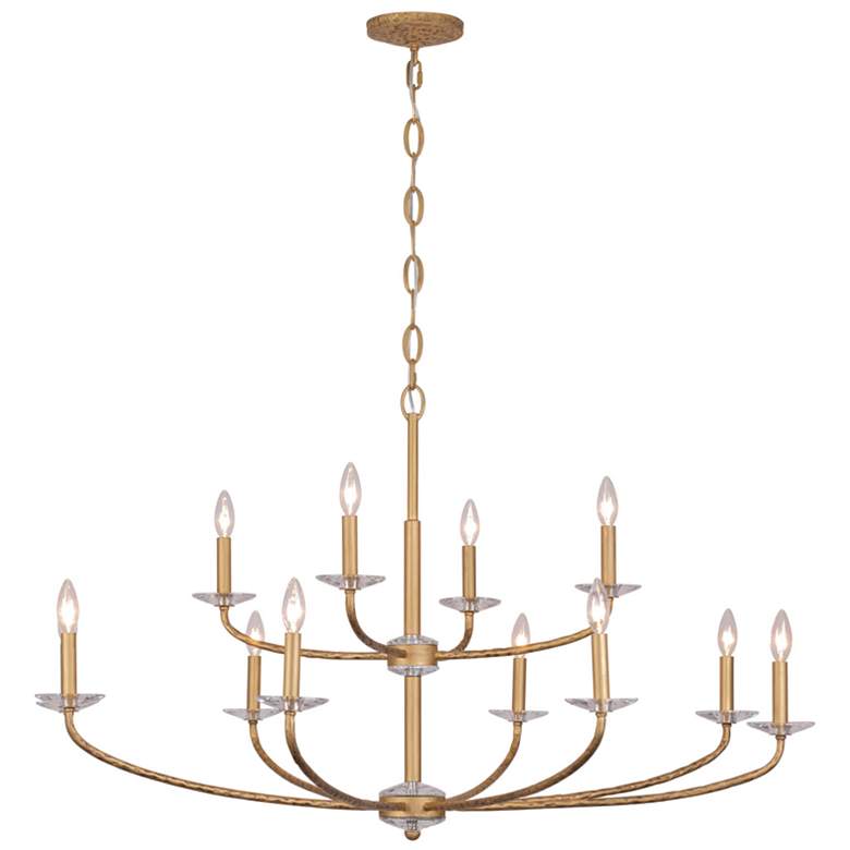Image 4 Minka-Lavery Atella 48" Traditional 12-Light Ashen Gold Chandelier more views