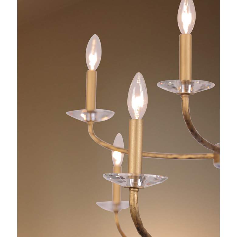 Image 5 Minka-Lavery Atella 48" Traditional 12-Light Ashen Gold Chandelier more views
