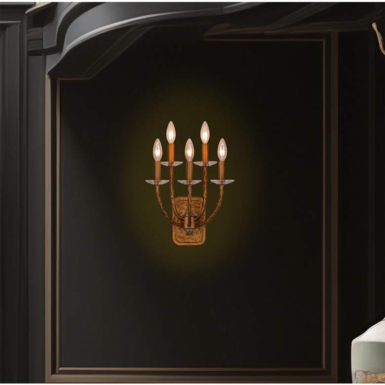 Image 2 Minka-Lavery Atella 5-Light Ashen Gold Wall Sconce more views