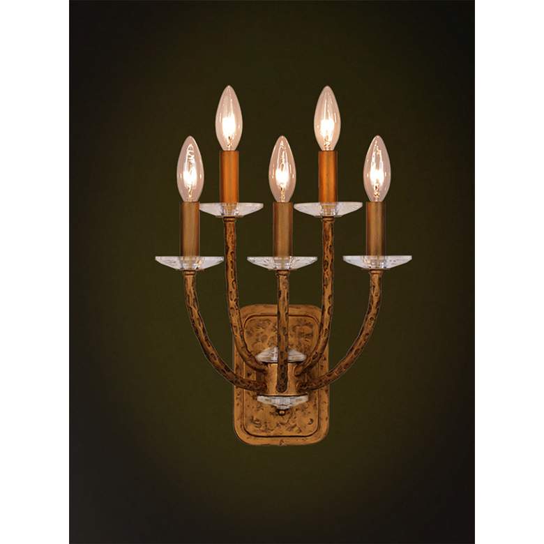Image 7 Minka-Lavery Atella 5-Light Ashen Gold Wall Sconce more views
