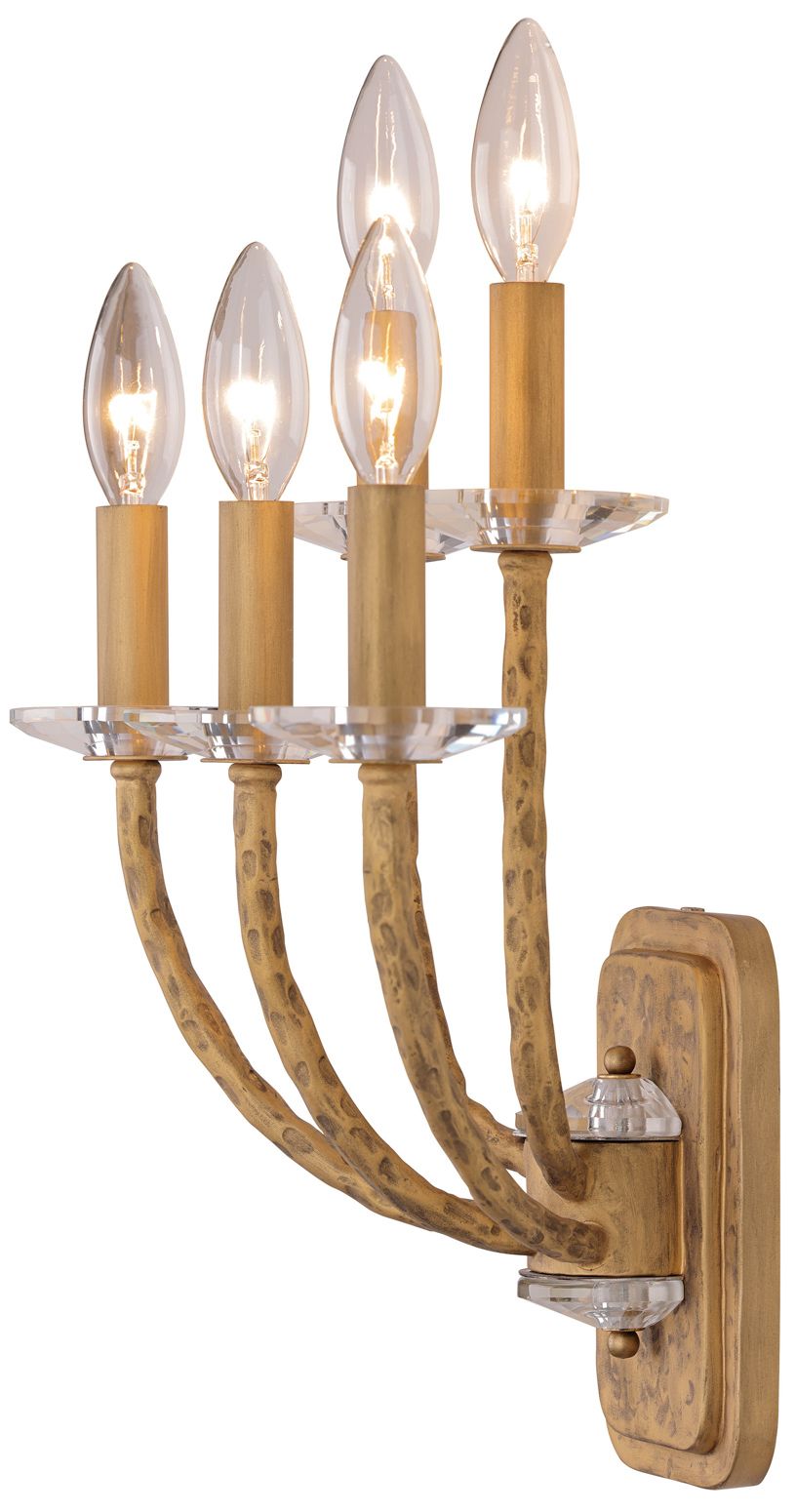 Minka-Lavery Atella 5-Light Ashen Gold Wall Sconce