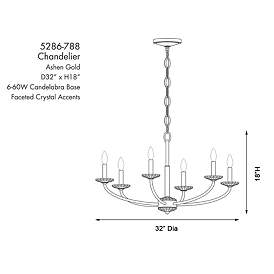 Image5 of Minka-Lavery Atella 6-Light Ashen Gold Chandelier more views