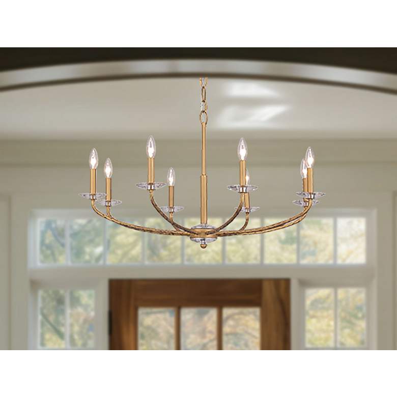 Image 2 Minka-Lavery Atella 8-Light Ashen Gold Chandelier more views