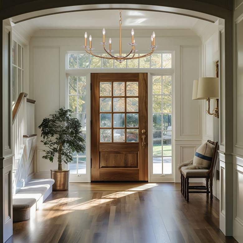 Image 4 Minka-Lavery Atella 8-Light Ashen Gold Chandelier more views
