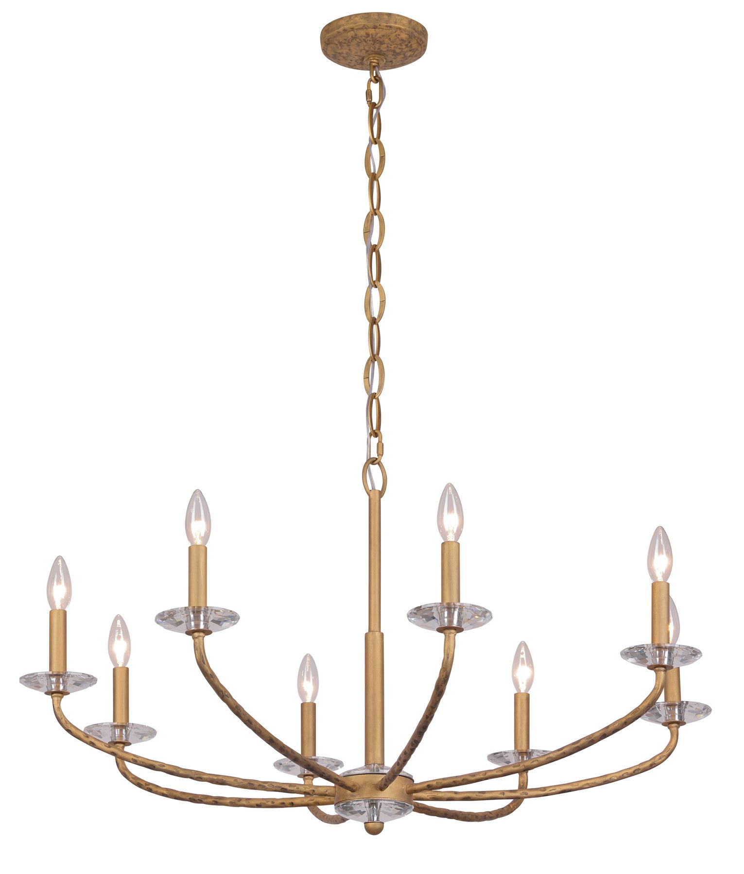 Minka-Lavery Atella 8-Light Ashen Gold Chandelier