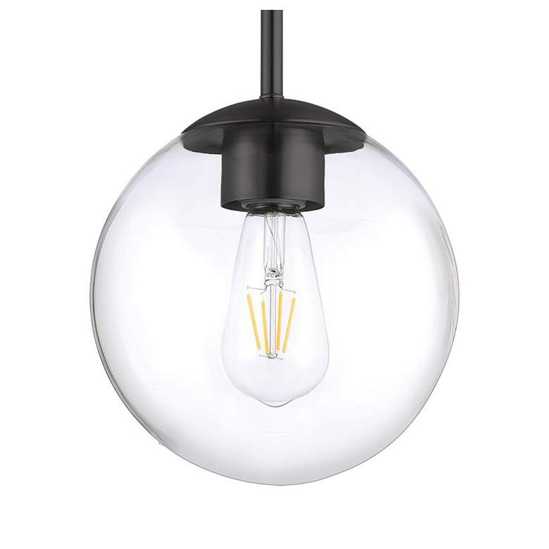 Image 2 Minka Lavery Auresa 1-light Coal Globe Mini Pendant to Semi-Flush more views