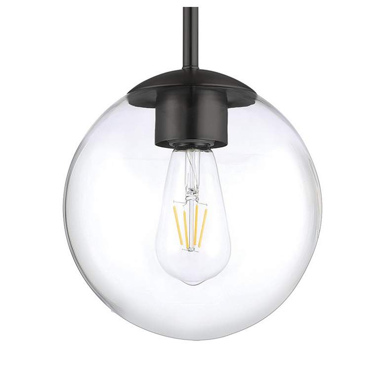 Image 2 Minka Lavery  Auresa 1-light Coal Globe Mini Pendant to Semi-Flush more views