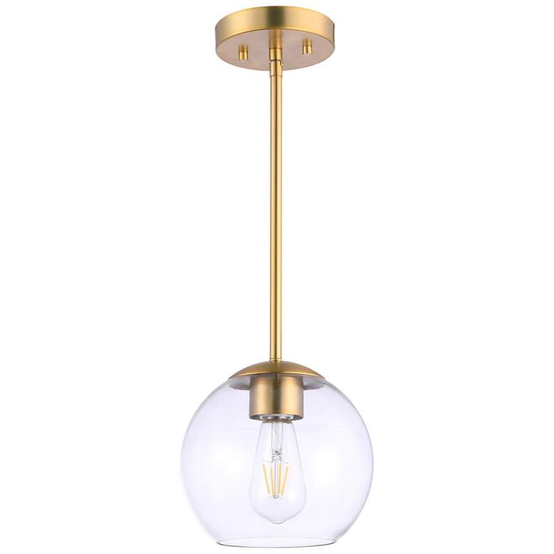 Image 1 Minka-Lavery Auresa 1-Light Soft Brass Mini-Pendant