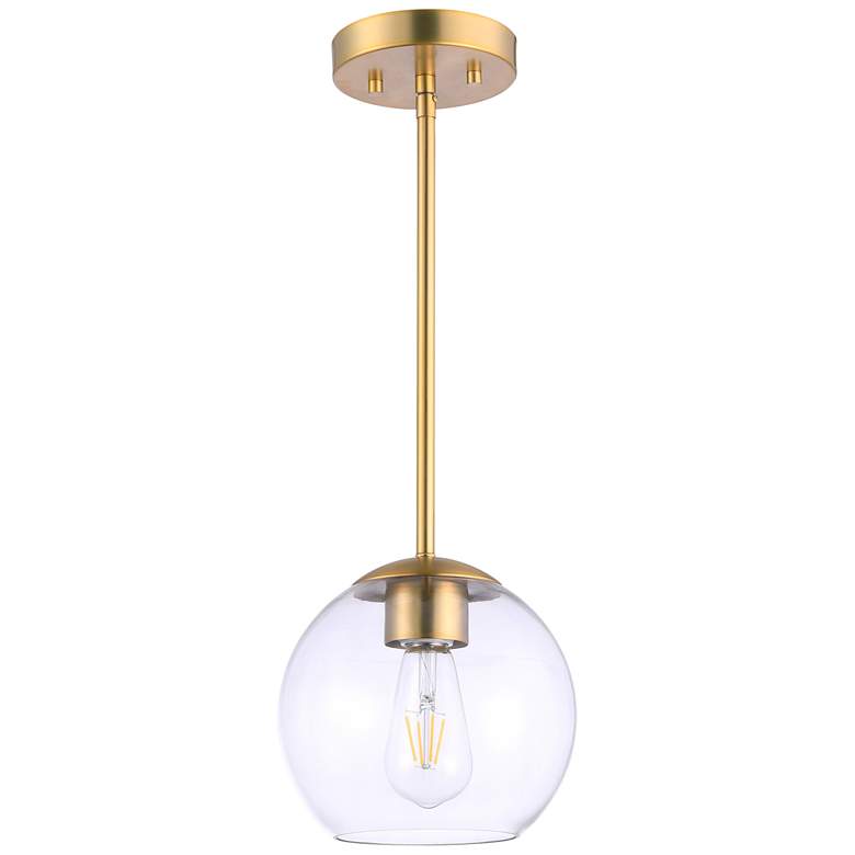 Image 1 Minka-Lavery  Auresa 1-Light Soft Brass Mini-Pendant