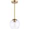 Minka-Lavery  Auresa 1-Light Soft Brass Mini-Pendant