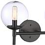 Minka Lavery  Auresa 2-Light Coal Globe Vanity Light with Clear Glass Shade