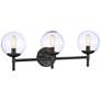 1_Minka Lavery Auresa 3-Light Coal Globe Vanity Light with Clear Glass Shade