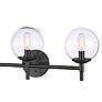 2_Minka Lavery Auresa 3-Light Coal Globe Vanity Light with Clear Glass Shade more views