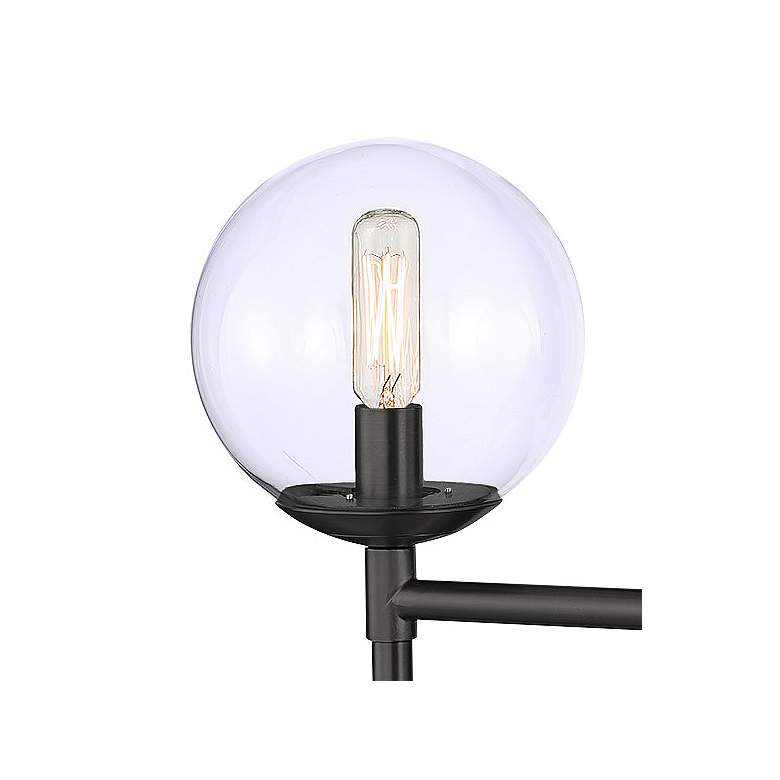 Image 4 Minka Lavery Auresa 3-Light Coal Globe Vanity Light with Clear Glass Shade more views