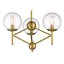 2_Minka-Lavery Auresa 3-Light Soft Brass Semi Flush more views