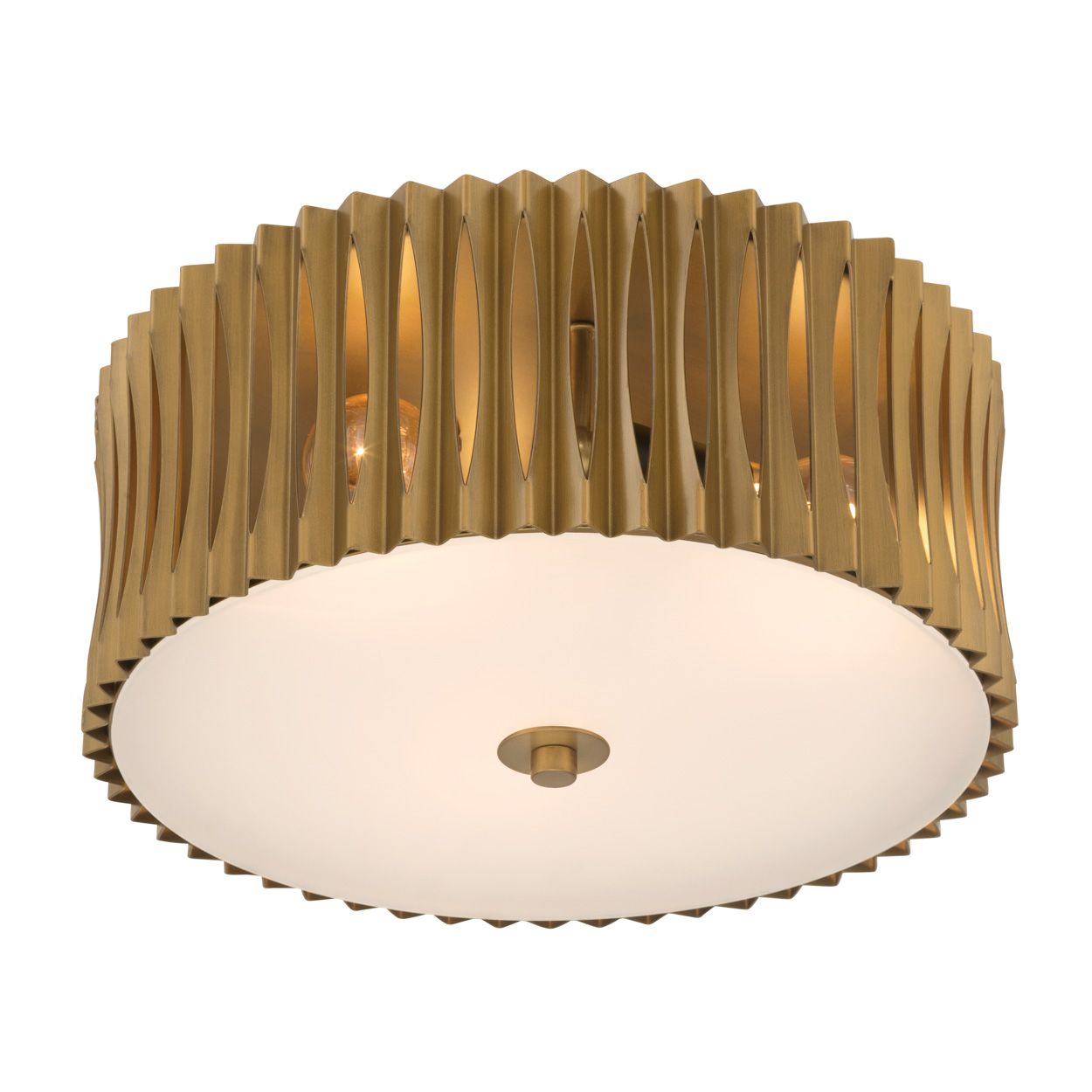 Image 3 Minka Lavery Aven 3-Light 16-in Sand Coal Black and Brass Flush Mount more views