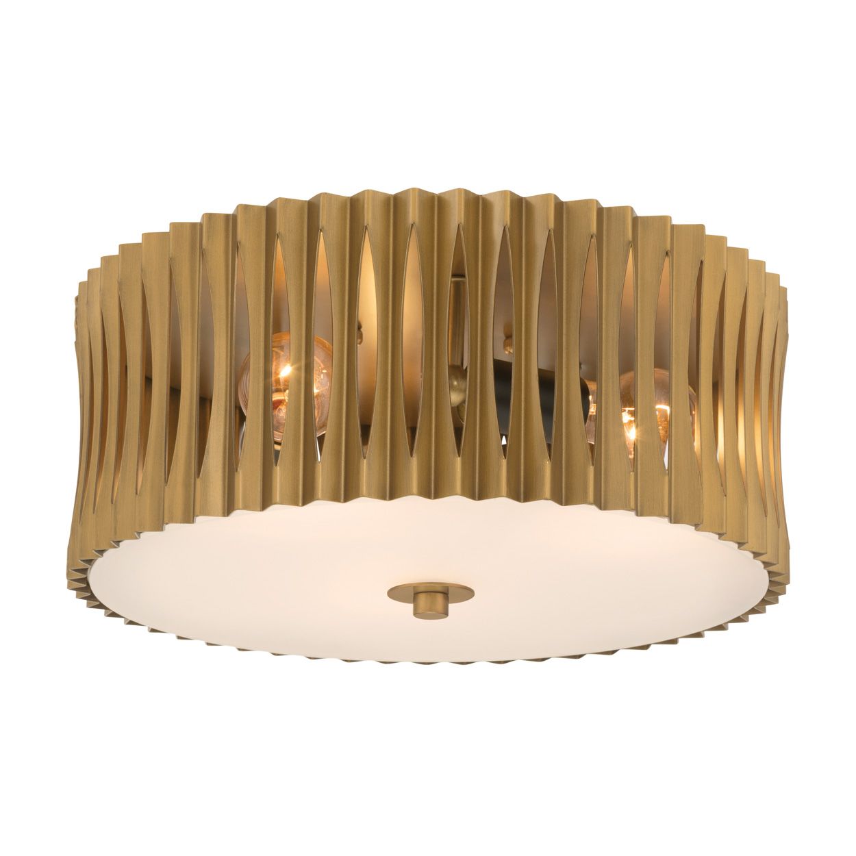 Image 6 Minka Lavery Aven 3-Light 16-in Sand Coal Black and Brass Flush Mount more views