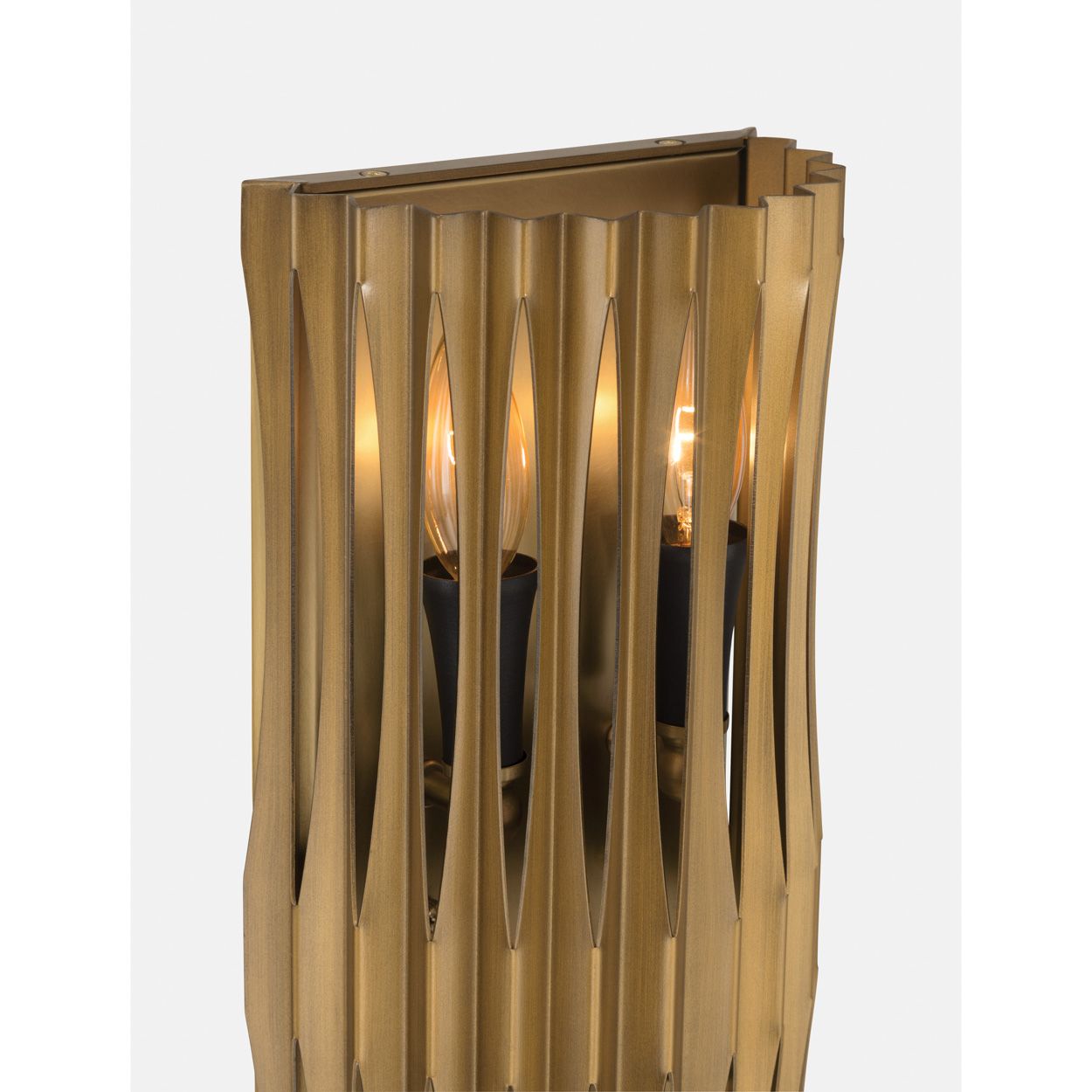 Image 5 Minka Lavery Aven 4-Light 6.75-in Sand Coal Black and Brass Wall Sconce more views
