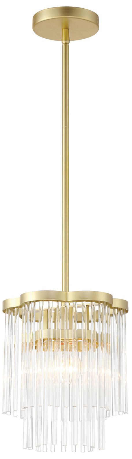 Minka Lavery Azura 1-Light 8.66-in Brass Mini-Pendant