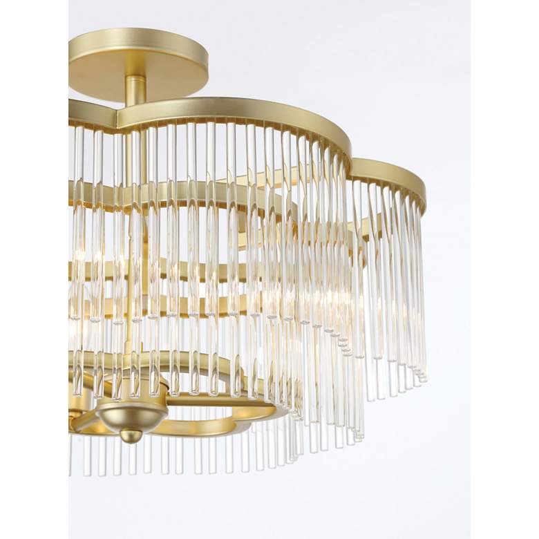 Image 5 Minka Lavery Azura 3-Light 20.05-in Brass Semi-Flush more views