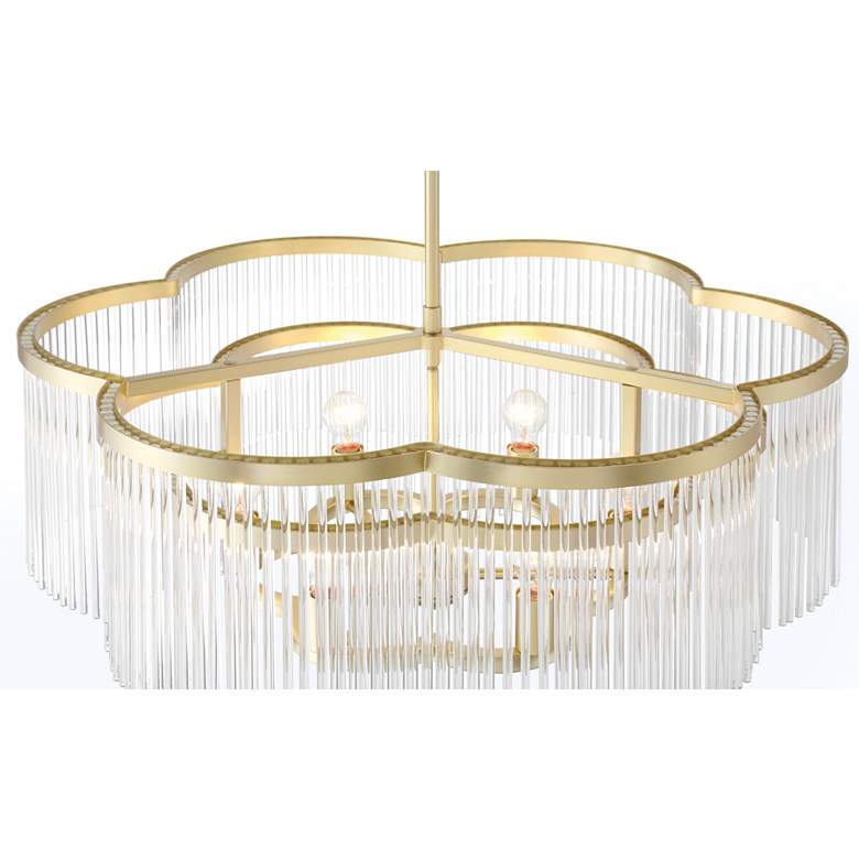 Image 5 Minka Lavery Azura 6-Light 34.05-in Brass Pendant with Clear Glass Shades more views