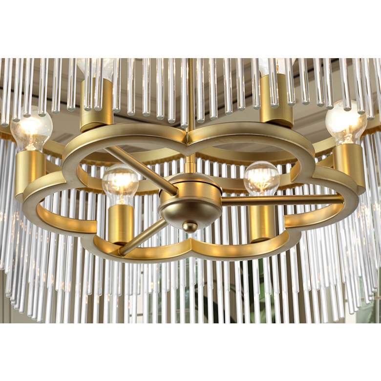 Image 6 Minka Lavery Azura 6-Light 34.05-in Brass Pendant with Clear Glass Shades more views