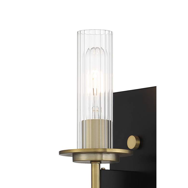 Image 2 Minka-Lavery Baldwin Park 1-Lght Coal and Soft Brass Bath Light more views