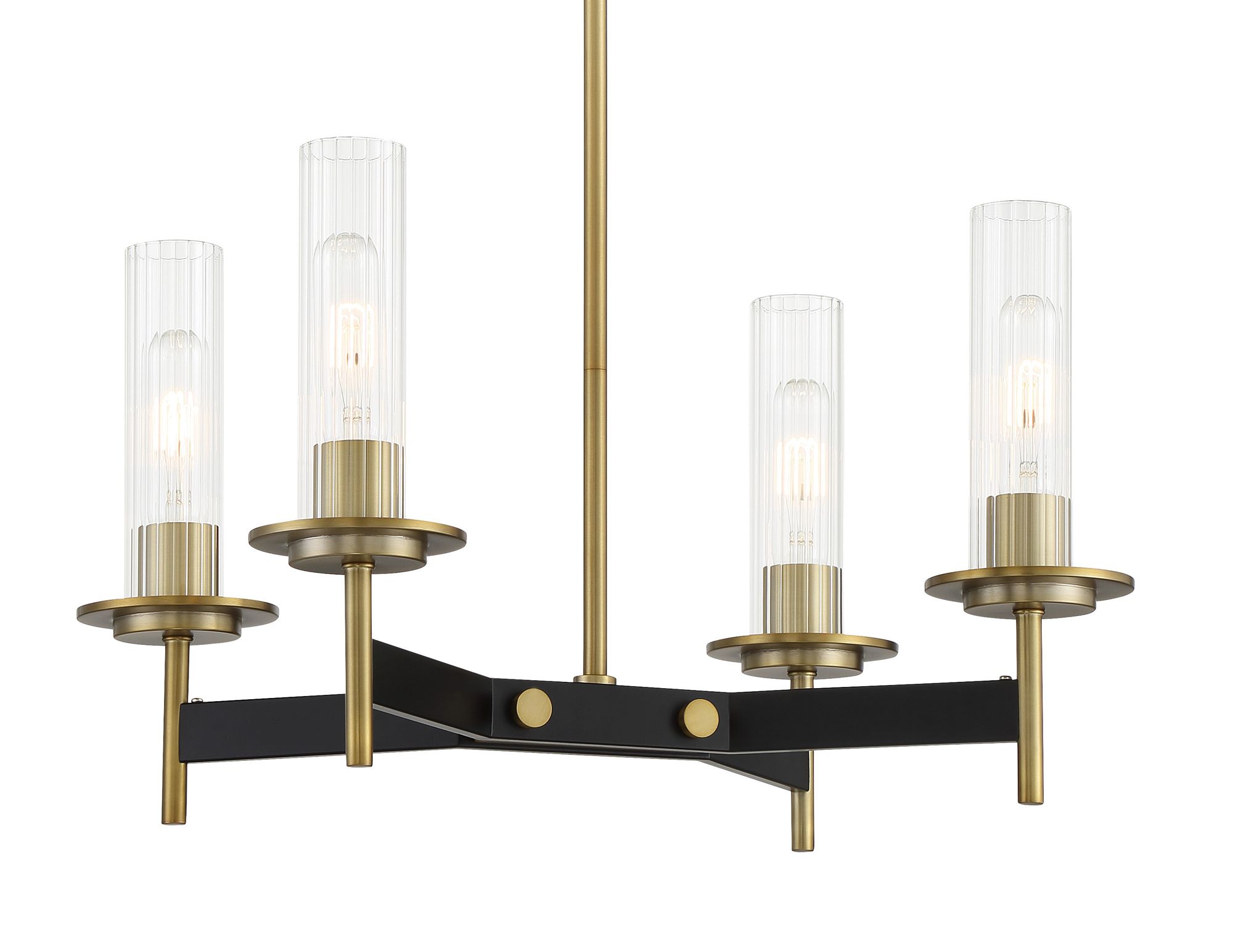 Image 3 Minka-Lavery Baldwin Park 4-Light Coal and Soft Brass Chandelier more views