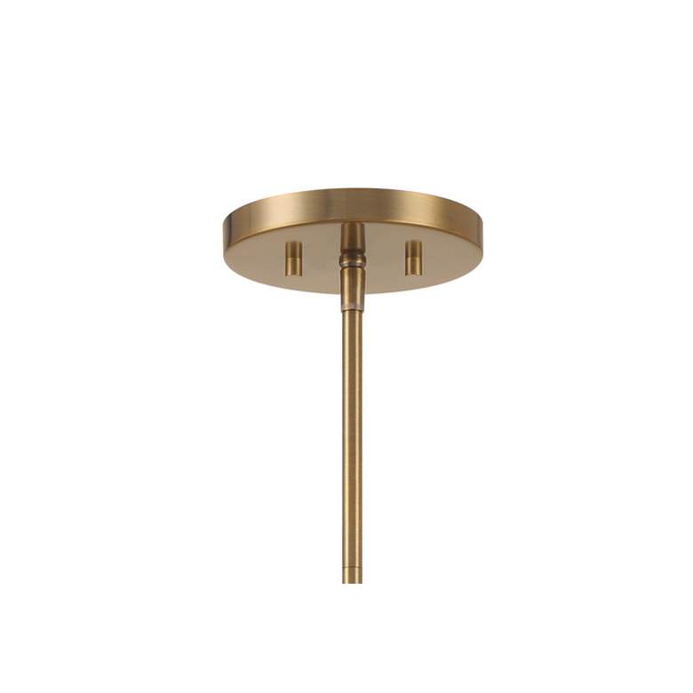 Image 3 Minka Lavery Barwell 1-Light 10-in Aged Brass Pendant with Glass Shade more views