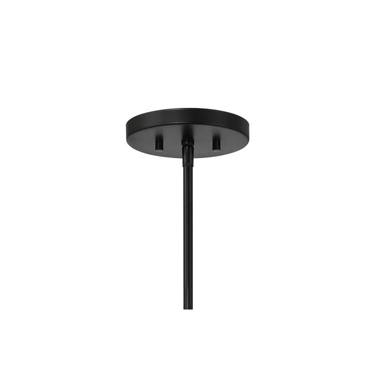 Image 3 Minka Lavery Barwell 1-Light 10-in Coal Black Pendant with Glass Shade more views