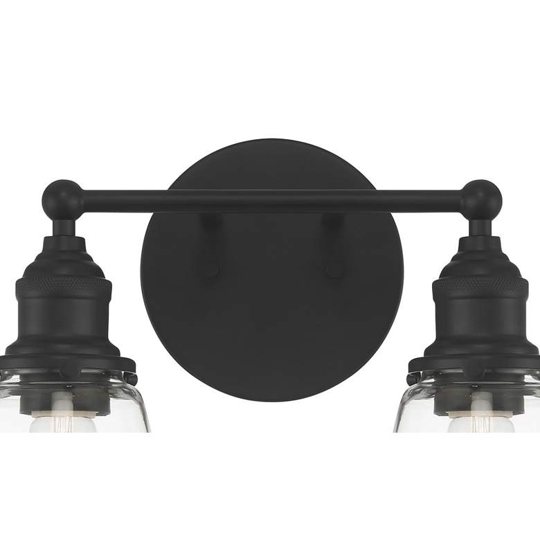 Image 3 Minka Lavery Barwell 2-Light 15-in Coal Black Vanity Light more views