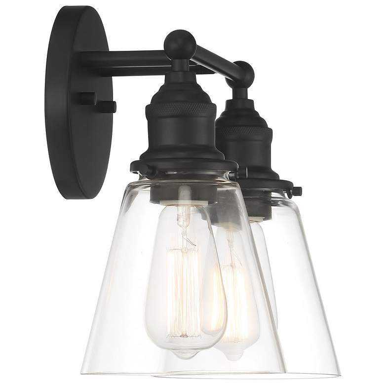 Image 4 Minka Lavery Barwell 2-Light 15-in Coal Black Vanity Light more views