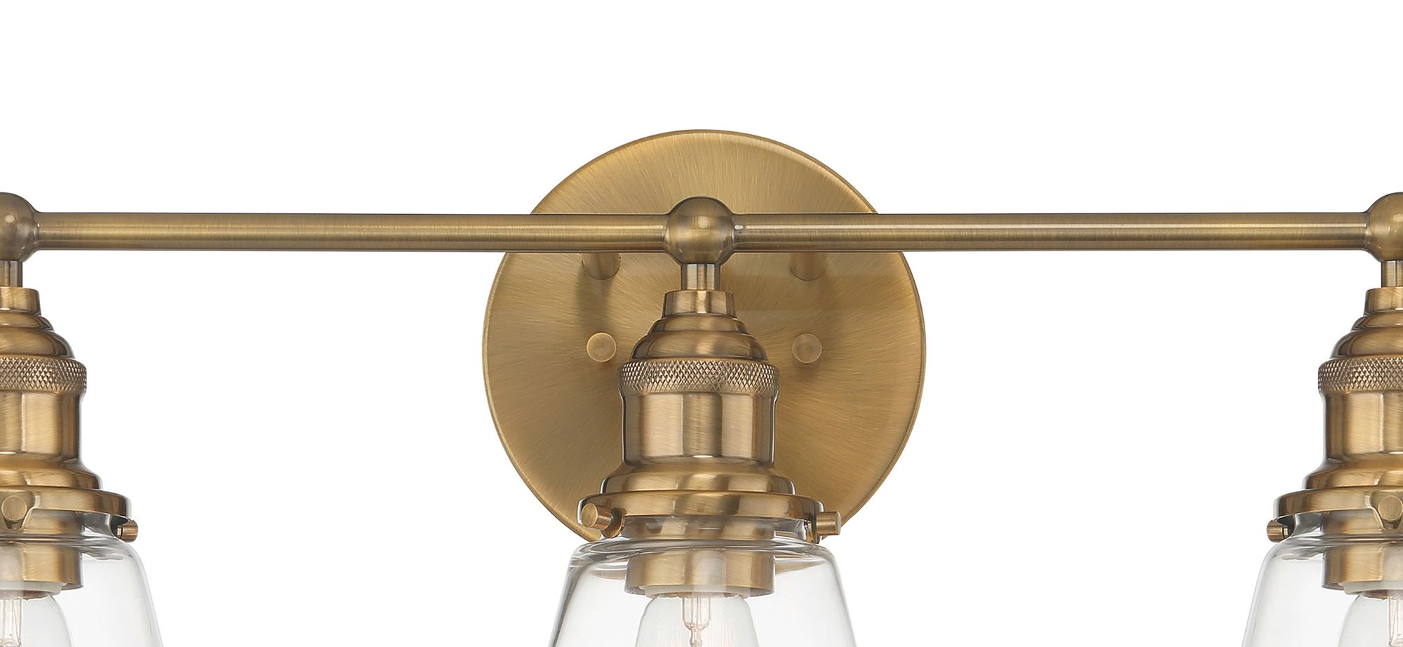 Image 5 Minka Lavery Barwell 3-Light 24-in Aged Brass Vanity Light more views