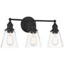 Thumbnail1 of Minka Lavery Barwell 3-Light 24-in Coal Black Vanity Light