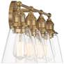 4_Minka Lavery Barwell 4-Light 33-in Aged Brass Vanity Light more views